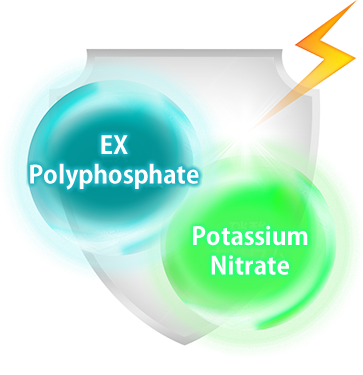 EX-Polyphosphate works as a barrier and protects teeth from the pain